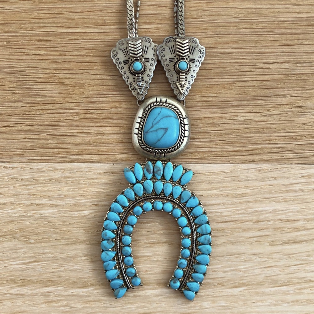 Zara Turquoise stone necklace